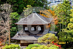 World Heritage Site - the Temple of the Silver Pavilion, Kyoto