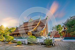 World heritage site at Wat Chiang Tong, Luang Prabang