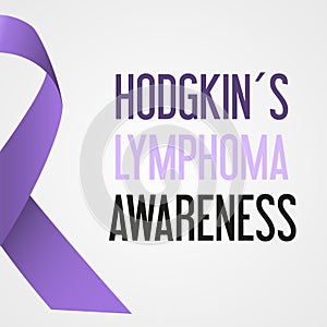 World hodgkin lymphoma cancer day awareness poster eps10