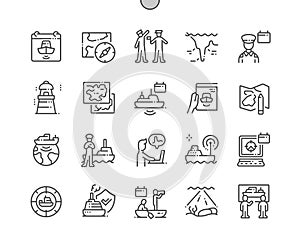 World Hydrography Day Well-crafted Pixel Perfect Vector Thin Line Icons 30 2x Grid for Web Graphics and Apps