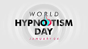 world hypnotism day poster template vector stock photo