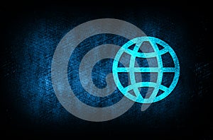 World icon abstract blue background illustration digital texture design concept