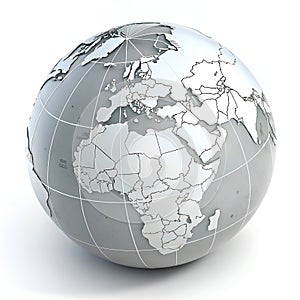 World Icon 3D Render