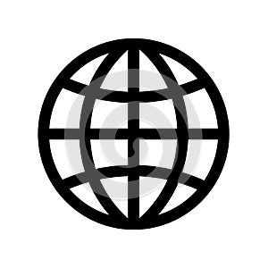 World icon flat vector illustration design