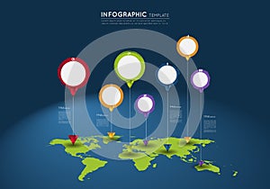 World infographic template
