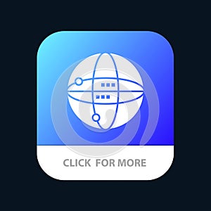World, Internet, Computing, Globe Mobile App Icon Design