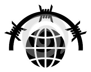 World Jail Vector Icon Flat Illustration