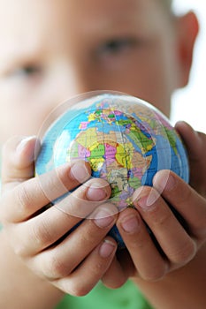 The world in kids hands