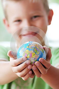 The world in kids hands