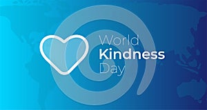 World Kindness Day Illustration Background with Heart