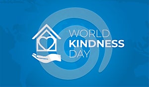 World Kindness Day Illustration Background with House