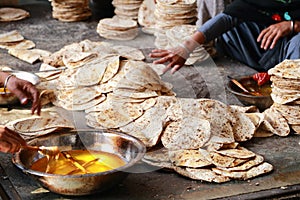 The world largest free kitchen of Harmandir Sahib (Golden Temple)