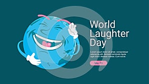 world laughter day background template