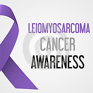 World leiomyosarcoma cancer day awareness poster eps10 photo