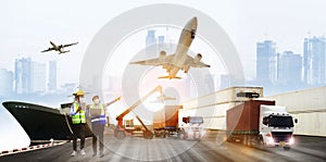 The world logistics  background or transportation