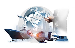 The world logistics  background or transportation