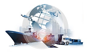 The world logistics  background or transportation