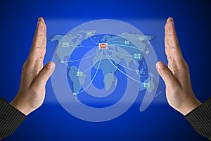 World Mail Technology in hand