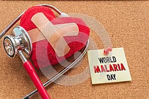 World MALARIA day April 25, Healthcare and medical concept.