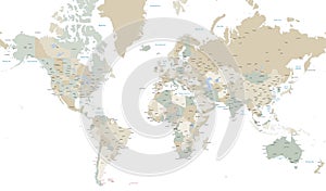 World map photo