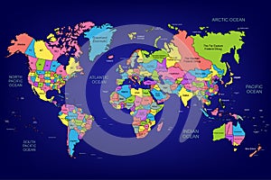 The world map