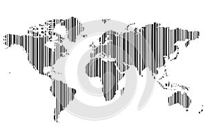 World map barcode_2