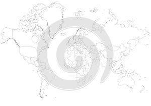 World map blank