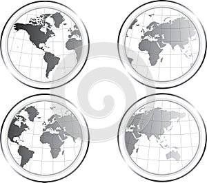 World Map buttons