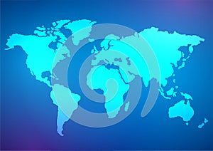 World map concept on blue background design.vector illustration