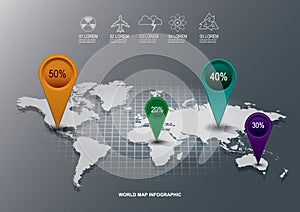 world map design. Vector illustration decorative design