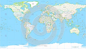 World Map Detailed Political Map