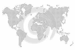 World map dot. Abstract world map background photo