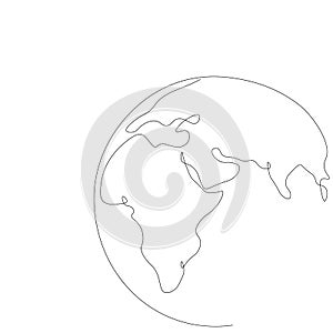 World map, eart day design, vector illustration