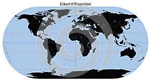 World Map (Eckert III Projection)