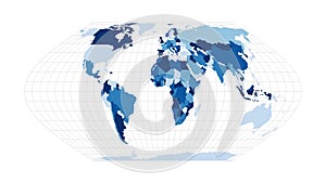 World Map. Eckert VI projection.