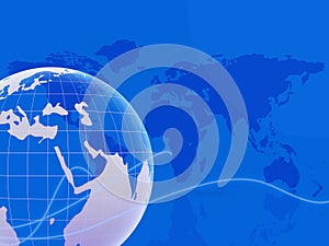 World Map Indicates Backgrounds Globalization And Globalise