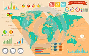 World Map Infographics