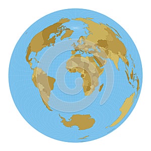 World Map. Lambert azimuthal equal-area.