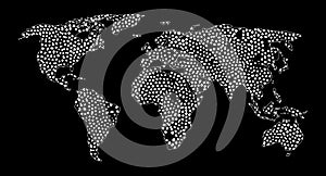 World map modern abstract design