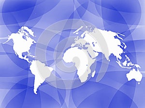 World map outline background
