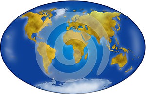 World map planisphere photo