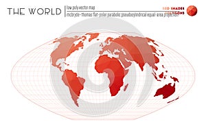 World map in polygonal style. photo