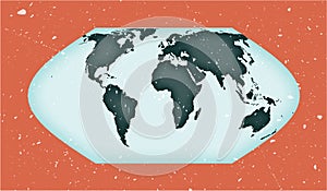 World Map Poster. Eckert VI projection.