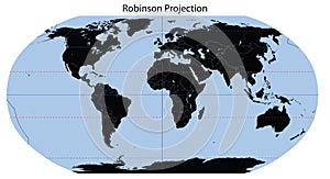 World Map (Robinson Projection) photo