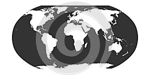 World Map in Robinson Projection