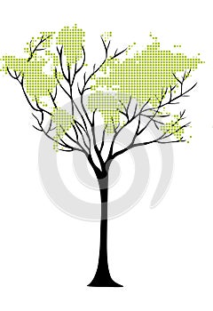 World map tree