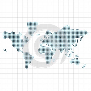 World map vector, isolated on white background. Flat Earth, gray map template for web site pattern
