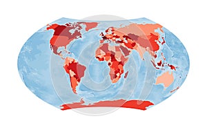 World Map. Wagner projection.