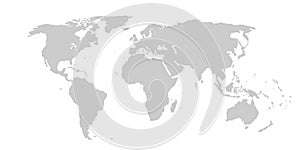 World map in white background