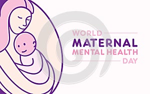 World maternal mental health day design